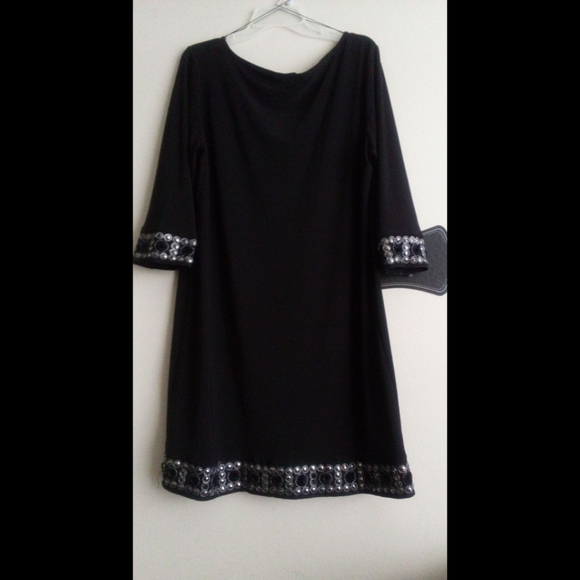 🆕LISTING! DRESSBARN EMBELLISHED BOATNECK FLARE DRESS(PRE-OWNED) - Picture 12 of 13